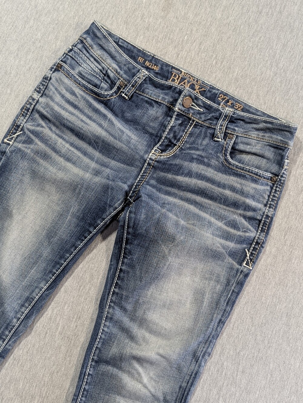 Buckle Black Fit No. 146 Straight Jeans Women's 27 X 32 Blue
